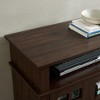 Classic TV Media Stand for TVs up to 65", Espresso Finish Entertainment Console with Open and Closed Storage, Adjustable Shelves for Dining Room - 3 of 4