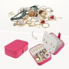 Unique Bargains Travel Portable Leather Jewelry Storage Display Holder - 2 of 4