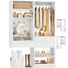 Aheaplus Set of 2 Closet Organizer with Drawers and Hanging Rods,  Walk-in Closet System Set with Shoe Rack and Shelves - 2 of 4