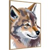 Amanti Art Wolf by Ohkimiko  Framed Canvas Wall Art - 2 of 4