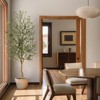 Artificial Olive Tree with Silk Leaves, Faux Potted Plant with Realistic Branches & Fruits for Home Office Living Room Decor - 2 of 4