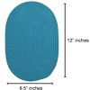 Home Mart Goods Blue Extra Thick Woven Trivet Oval Placemats Natural Cotton Hot Potholder Mat Heat Resistant - 12"x8.5"(Pack of 4) - 2 of 4
