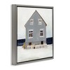 Stupell Industries Winter Beach House Landscape Floating Frame Canvas Art - 2 of 4