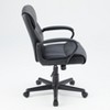 DOMETOUR Adjustable Computer Chair with Lumbar Support Padded Armrest Swivel Rolling Office Chair - 3 of 4