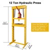 Hydraulic Press 6and12 Ton Hydraulic Shop Press, H-Frame Garage Floor Benchtop Press Adjustable Shop Press, Adjustable Working Table Height - 2 of 4