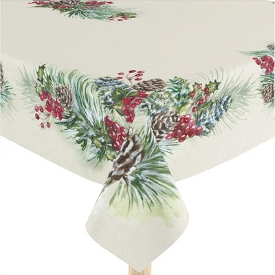Laural Home Winter Garland Rectangle Tablecloth