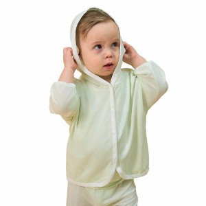 Little Plant Silky Soft TENCEL™ Modal Light Coat - Green Panda - 1 of 4