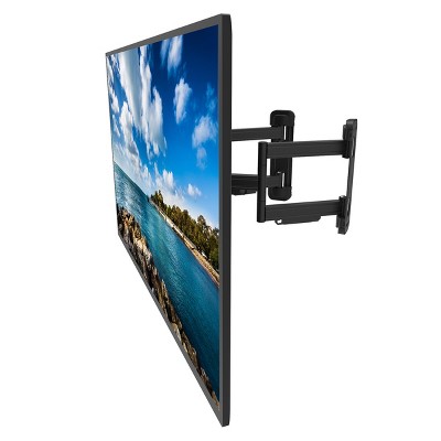 FlexiMount Black Steel Full-Motion Corner TV Mount for 37"-70"