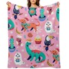 DSANE Cute Christmas Animals Christmas Throw Blanket Soft Fleece Christmas Blanket Cozy Flannel Throw for Couch Bed - 2 of 4