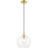 Livex Lighting Aldrich 1 - Light Pendant in  Satin Brass/Polished Brass - 3 of 4