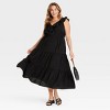 Women's Flutter Short Sleeve Maxi A-Line Dress - Ava & Viv™  - image 3 of 3