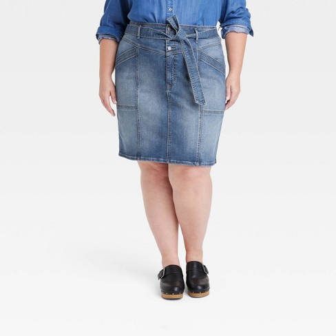 Denim pencil outlet skirt target