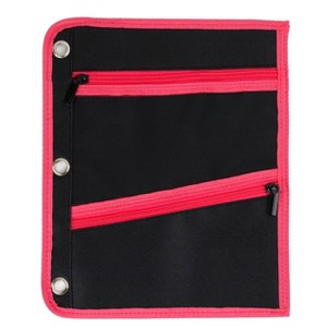 Enday Large Pencil Pouch for 3 Ring Binder, 3-Pocket Flat Pencil Pouch, Zippered Binder Pencil Pouches - 1 of 1
