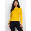 Slickblue Women's Jersey Mock Neck Shirt, Slim Fit Solid Long Sleeve Top, 9 Color Options, Size S-L - 2 of 4