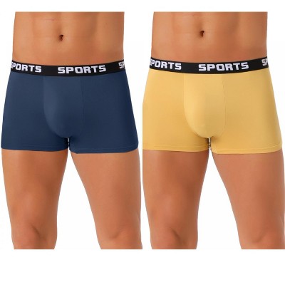 INSPIRE CHIC Men's 2 Pack Lightweight Short Leg Stretch Underwear Briefs