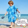 Catalonia 100% Cotton Kid's Boat Hooded Bath Towel for Girls Boys Aged 2-6, Absorbent Toddler Towel Cape, Changing Robe for Pool Beach Bathroom - 2 of 4