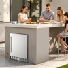 VEVOR 24-Inch Indoor/Outdoor Beverage Refrigerator, 150 QT Freestanding or Undercounter Beverage Fridge, 180 Cans Built-in Beer Fridge, Silver - 2 of 4