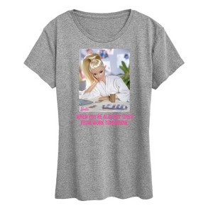 Women's - Barbie - Already Tired Barbie Work Short Sleeve Graphic T-Shirt - 1 of 4