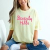 Simply Sage Market Women's Beverly Hills Cursive Short Sleeve Garment Dyed Tee - 2 of 4