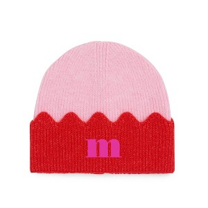 Personalization Mall Melody Scallop Embroidered Knit Beanie Hat - 1 of 1