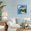 Stupell Industries Seaside Town's Beach View Floating Frame Canvas Art, Gray, 18" x 18" - 3 of 4