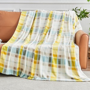Lomsoe Cozy Printed Blanket Blanket, Flannel Throw Size for Home Decoration, Ultra Soft Throw, Christmas Light. - 1 of 4