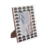 Decorative Resin Photo Frame with Arched Pattern Border - Elegant Home Decor Accent for Console Tabletop, Living Room, or Office - 10", Black & Ivory - 4 of 4