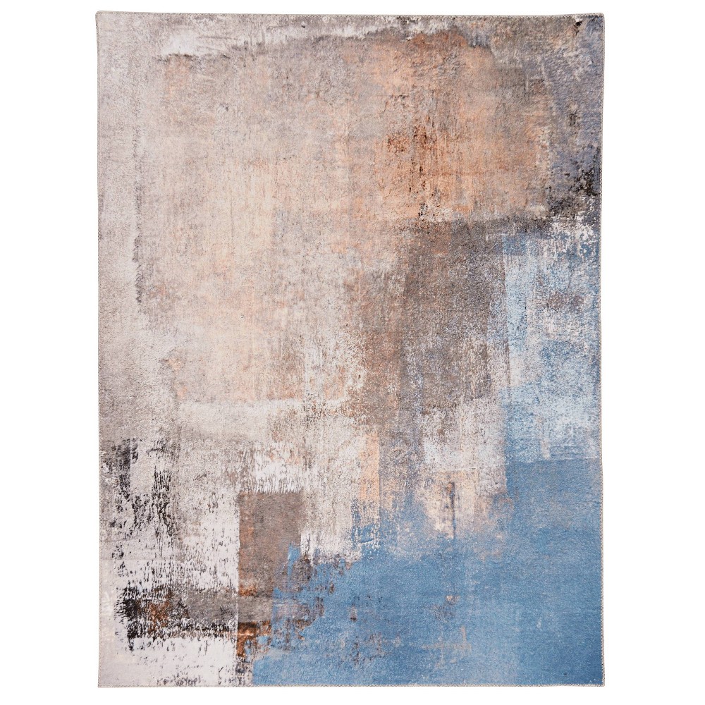  Washable Kyler Rug Beige/Blue