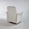 FONTOI Modern Living Room Swivel Accent Chair Barrel Armchair, Comfy Chair with Wood Base, Home Office Chair, White 29.92"* 33.46"*37" - 4 of 4