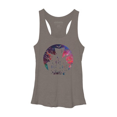 Women's Design By Humans Halloween home By durungkapok Racerback Tank Top