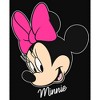 Juniors Womens Mickey & Friends Minnie Mouse Portrait Racerback Tank Top - 2 of 4