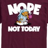 Men's - Garfield - Nope Not Today Sleepy Garfield Short Sleeve Graphic T-Shirt - 2 of 4