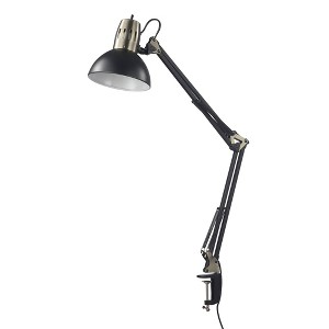 Globe Electric 32" Multi-Joint Desk Lamp with Metal Clamp Base and Accents - 1 of 4