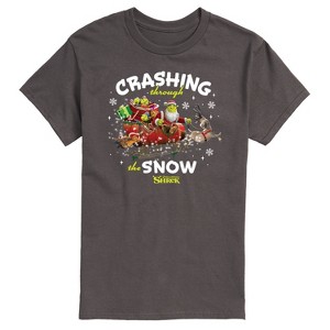 Men's - Shrek - Crashing Through the Snow Short Sleeve Graphic T-Shirt - 1 of 4