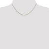 Black Bow Jewelry 0.7mm 14k Yellow Gold Box Chain w/Spring Ring Necklace - 2 of 4