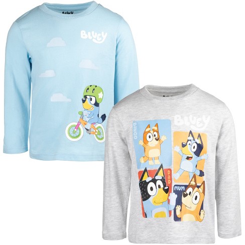  Bluey Kids 3 Pack Long Sleeve Graphic T-Shirt: Clothing, Shoes  & Jewelry