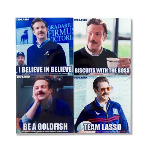 Silver Buffalo Ted Lasso Quotes Glass Coasters | Set of 4 - 1 of 4
