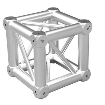 Monoprice 6-way Truss Corner for 12in Spigoted Truss, Compatible With The Standard Size Systems, For DJ, Clubs, Stage Lighting, Concert
