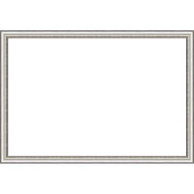 Amanti Art Salon Silver Narrow Framed Dry Erase Magnetic Board