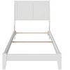 AFI Furnishings Portland Twin Traditional Bed with Open Footboard and Turbo Charger in White - 2 of 4