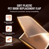 VEVOR Pet Door Replacement Flap, Compatible with VEVOR Flap Pet Doors, Measures 10.25" x 16.25" Longer Lasting, Weather-proof, Beige - 3 of 4