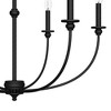 Hunter Fans 30" Southcrest Ceiling Light Flat Matte Black 6-Bulb Chandelier - Elegant Indoor Lighting for Living & Dining Spaces - 4 of 4