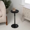 JONATHAN Y Lulu 19.5" Art Deco Classic Pedestal Round Metal Drink Table & Decorative End Table - 2 of 4