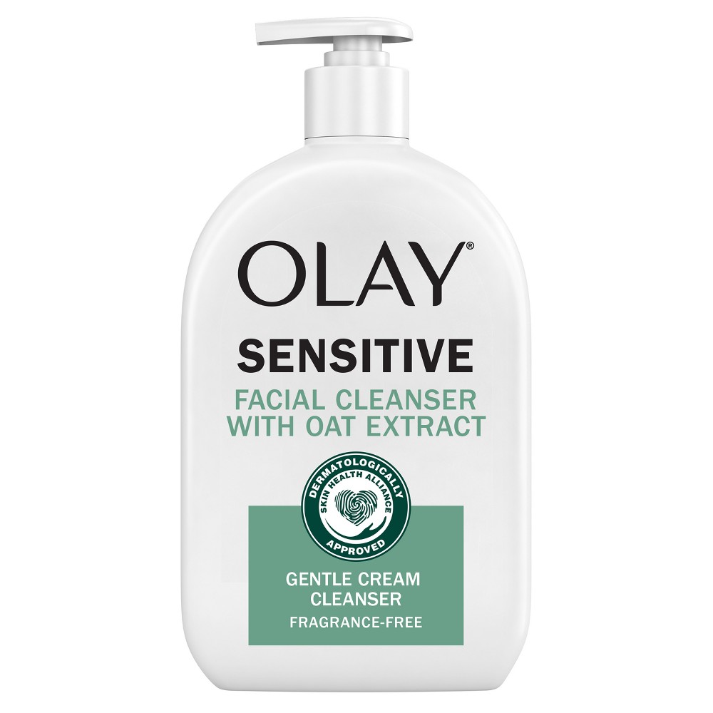 UPC 075609208140 product image for Olay Sensitive Gentle Facial Cream Cleanser with Oat Extract - Fragrance Free -  | upcitemdb.com