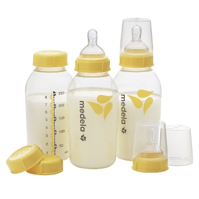 Medela Breast Milk Bottle, Collection and Storage Containers Set -3pk/8oz