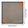 Elerevyo Women's Striped Satin Square Silk Scarves Neckerchief 35.4"x35.4" - 3 of 4