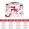 Christmas Bed Sheets, Soft Brushed Microfiber Bed Sheet Set, 16 Inches Deep Pocket Fitted Sheet Winter Holiday Sheets Set - 3 of 4