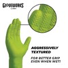 GLOVEWORKS Heavy-Duty Green Nitrile Gloves with Raised Diamond Texture- Industrial Grade - Great for Auto Repair, Mechanics, Janitorial, Food Service - 4 of 4