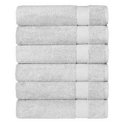 Linum Home Textiles 100% AEGEAN Long Staple Turkish Cotton STARLIGHT Terry Bath Towels (Set of 6)