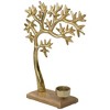 Northlight Metal Tree Silhouette Tealight Candle Holder - 12.5" - Gold - 3 of 4